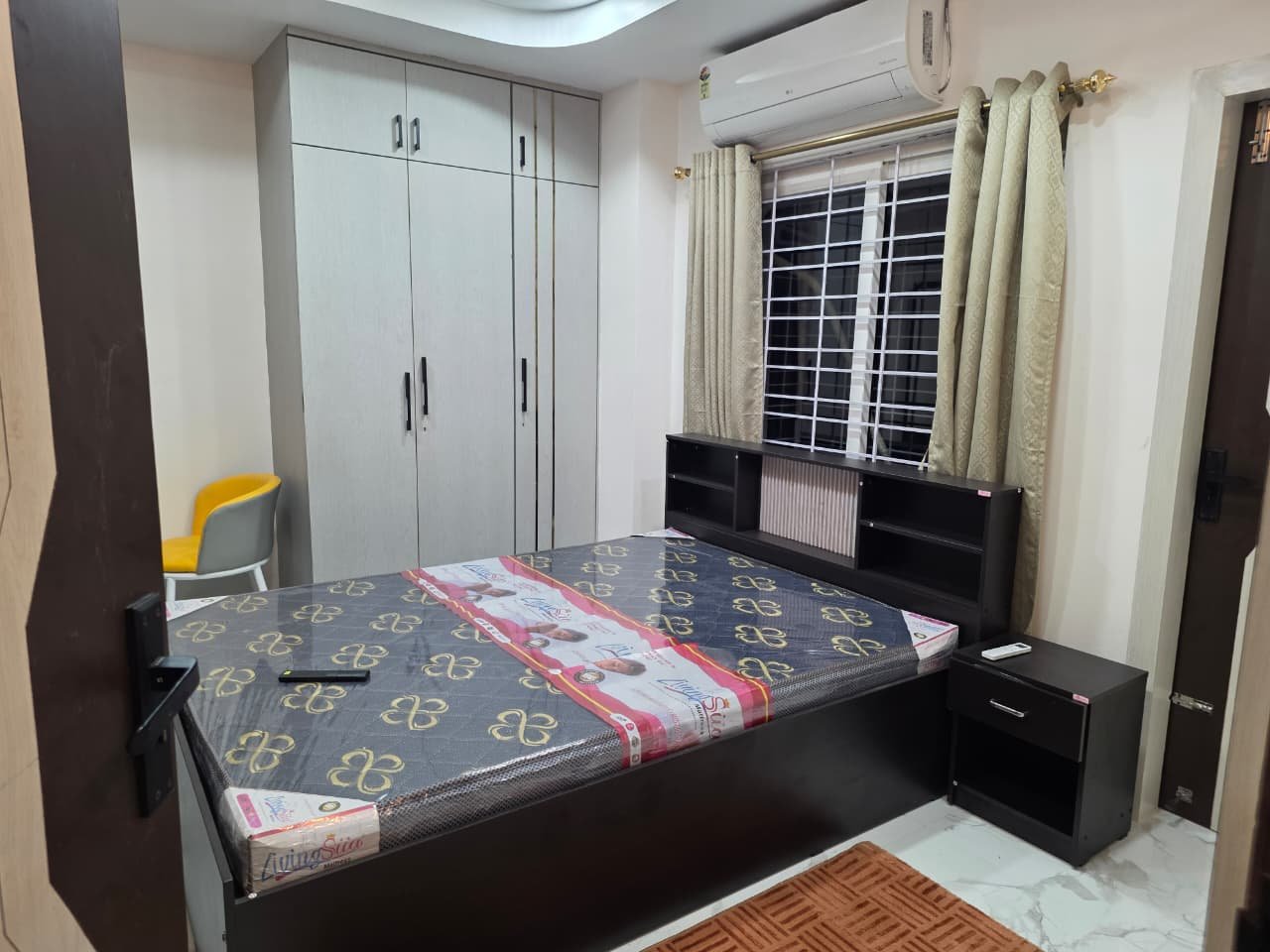 Double Bed with Storage Cupboards